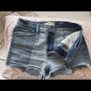 Abercrombie and Fitch Two Tone Denim Shorts Size 30/10